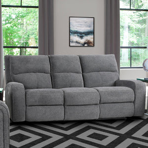 Polaris - Bizmark Grey Power Reclining Sofa