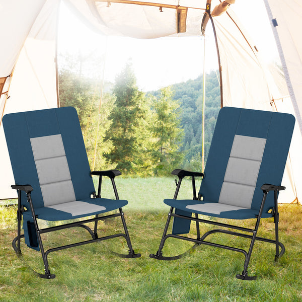 Â The 24â€ extra-wide seat offers ample room for you to sit back and relax<br>Â Ensure stable and reliable support with q sturdy metal frame<br>Â Hold up to 500 lbs strong loading capacity for most users<br>Â The smooth rocking motion provides you with u