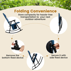 Â The 24â€ extra-wide seat offers ample room for you to sit back and relax<br>Â Ensure stable and reliable support with q sturdy metal frame<br>Â Hold up to 500 lbs strong loading capacity for most users<br>Â The smooth rocking motion provides you with u
