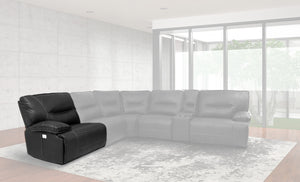 Spartacus - Black Power Left Arm Facing Recliner
