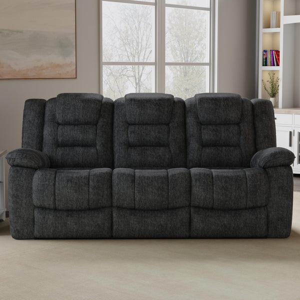 Bolton - Misty Storm Manual Reclining Sofa