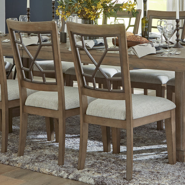 Sundance Dining - Sandstone Grid Back Dining Chair (2/CTN Sold in pairs)