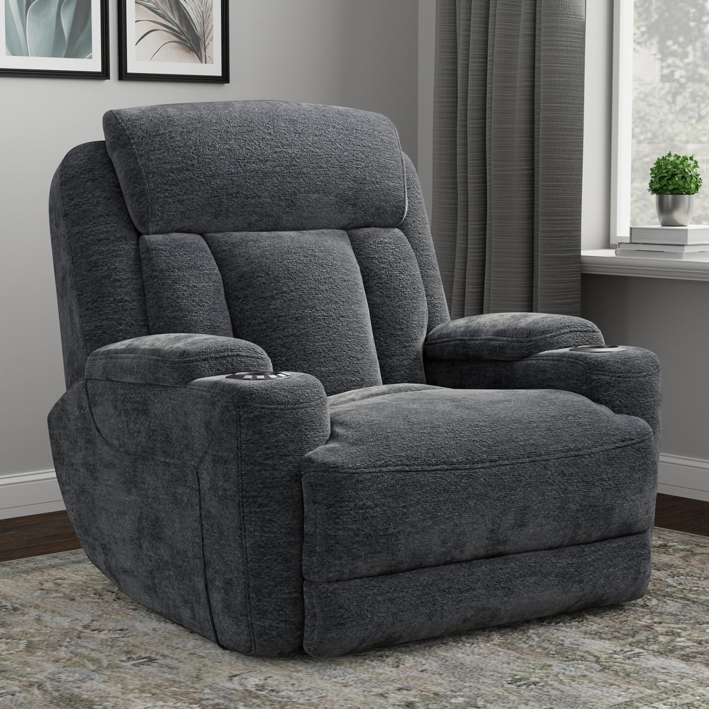 Dalton - Lucky Charcoal Power Recliner
