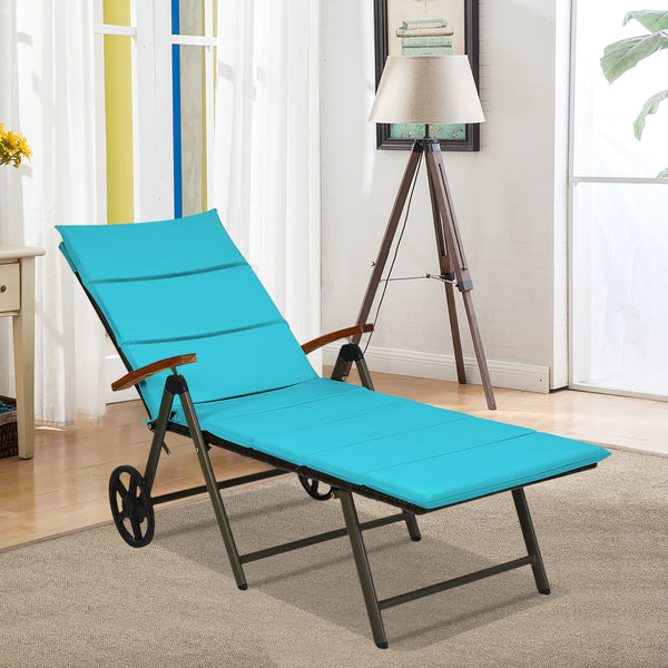 Sturdy aluminum construction holds up to 385 lbs<br>Ergonomic backrest with armrest fits your body curve to a better enjoyment<br>Soft non-woven cushion  provides a more comfortable relax<br>Environmentally friendly PE rattan  breathable and waterproof  s