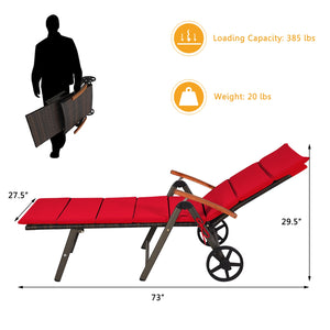 Sturdy aluminum construction holds up to 385 lbs<br>Ergonomic backrest with armrest fits your body curve to a better enjoyment<br>Soft non-woven cushion  provides a more comfortable relax<br>Environmentally friendly PE rattan  breathable and waterproof  s