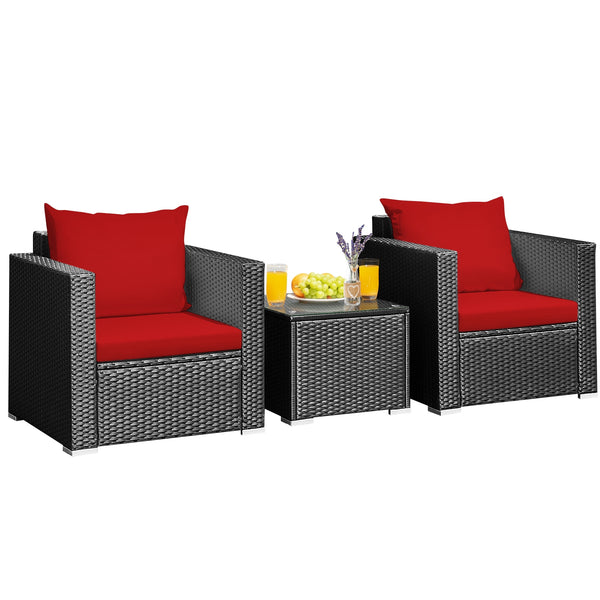 A strong and sturdy steel frame ensures sturdiness<br>Hand-woven rattan is breathable and durable<br>A wide armrest of suitable height is good to relax your arm<br>Thick and soft cushion with a high-density sponge for your hip and back<br>Cover with the z