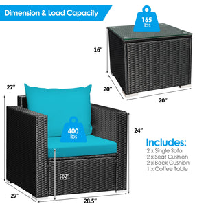 A strong and sturdy steel frame ensures sturdiness<br>Hand-woven rattan is breathable and durable<br>A wide armrest of suitable height is good to relax your arm<br>Thick and soft cushion with a high-density sponge for your hip and back<br>Cover with the z