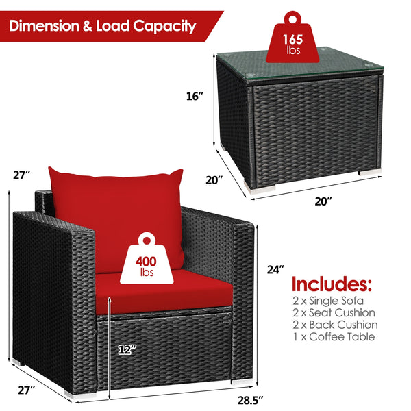 A strong and sturdy steel frame ensures sturdiness<br>Hand-woven rattan is breathable and durable<br>A wide armrest of suitable height is good to relax your arm<br>Thick and soft cushion with a high-density sponge for your hip and back<br>Cover with the z