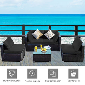 Soft cushions and pillows provide extraordinary comfort <br>The toughened glass tabletop is durable and easy to clean <br>Free combinations for your different needs <br>Detachable covers of cushions are easy to clean <br>Ideal for your patio  backyard por