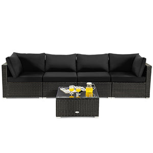 Soft cushions and pillows provide extraordinary comfort <br>The toughened glass tabletop is durable and easy to clean <br>Free combinations for your different needs <br>Detachable covers of cushions are easy to clean <br>Ideal for your patio  backyard por