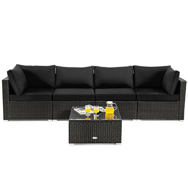 Soft cushions and pillows provide extraordinary comfort <br>The toughened glass tabletop is durable and easy to clean <br>Free combinations for your different needs <br>Detachable covers of cushions are easy to clean <br>Ideal for your patio  backyard por