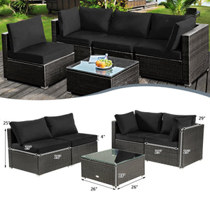 Soft cushions and pillows provide extraordinary comfort <br>The toughened glass tabletop is durable and easy to clean <br>Free combinations for your different needs <br>Detachable covers of cushions are easy to clean <br>Ideal for your patio  backyard por