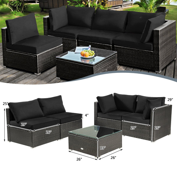 Soft cushions and pillows provide extraordinary comfort <br>The toughened glass tabletop is durable and easy to clean <br>Free combinations for your different needs <br>Detachable covers of cushions are easy to clean <br>Ideal for your patio  backyard por