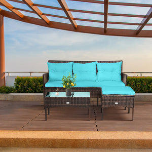 Sturdy steel frame ensures strong weight capacity <br>Premium rattan with all-weather resistance for long-time use <br>Cozy seat with high backrest and soft armrest offers comfort <br>High density cushion with removable cover makes maintenance easier <br>