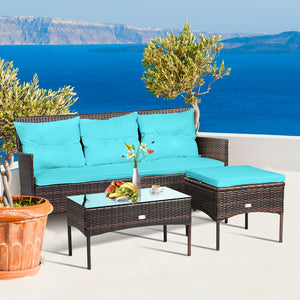 Sturdy steel frame ensures strong weight capacity <br>Premium rattan with all-weather resistance for long-time use <br>Cozy seat with high backrest and soft armrest offers comfort <br>High density cushion with removable cover makes maintenance easier <br>
