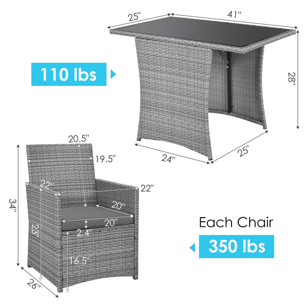 Pushes 2 chairs within the table for space-saving <br>Puts your feet cozily thanks to its spacious space under the table <br>Ideal for limited space with compact design <br>Fits your body curve thanks to its ergonomic backrest and armrests <br>Thick and s