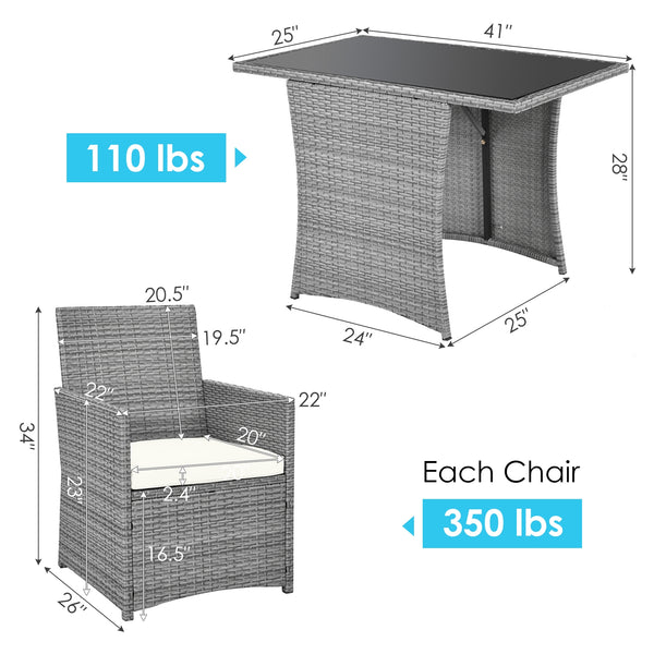 Pushes 2 chairs within the table for space-saving <br>Puts your feet cozily thanks to its spacious space under the table <br>Ideal for limited space with compact design <br>Fits your body curve thanks to its ergonomic backrest and armrests <br>Thick and s