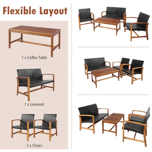 Shipped in 2 separate boxes  may arrive on different days <br>Solid acacia wood and heavy-duty steel frame for strong stability <br>Ensure durability for outdoor use with weather-resistant mix of brown PE rattan <br>Ergonomic backrest and slightly curved 