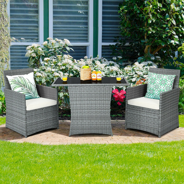 Pushes 2 chairs within the table for space-saving <br>Puts your feet cozily thanks to its spacious space under the table <br>Ideal for limited space with compact design <br>Fits your body curve thanks to its ergonomic backrest and armrests <br>Thick and s