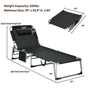 Our folding chaise lounge is a perfect combination of functionality and utility. Â  The chaise lounge is fully assembled and easy to adjust with the triangle locking system. And itâ€™s suitable for both indoor and outdoor use  such as poolside  garden  ba