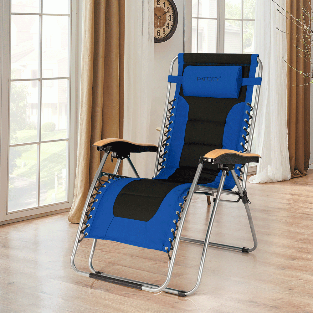 The zero gravity chair provides every customer with the most comfortable and secure way to enjoy life. Â  This heavy-duty lounge chair features a triangular support structure  which offers excellent stability for safe load-bearing. The reclining angle of 