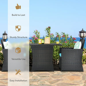 Pushes 2 chairs within the table for space-saving <br>Puts your feet cozily thanks to its spacious space under the table <br>Ideal for limited space with compact design <br>Fits your body curve thanks to its ergonomic backrest and armrests <br>Thick and s