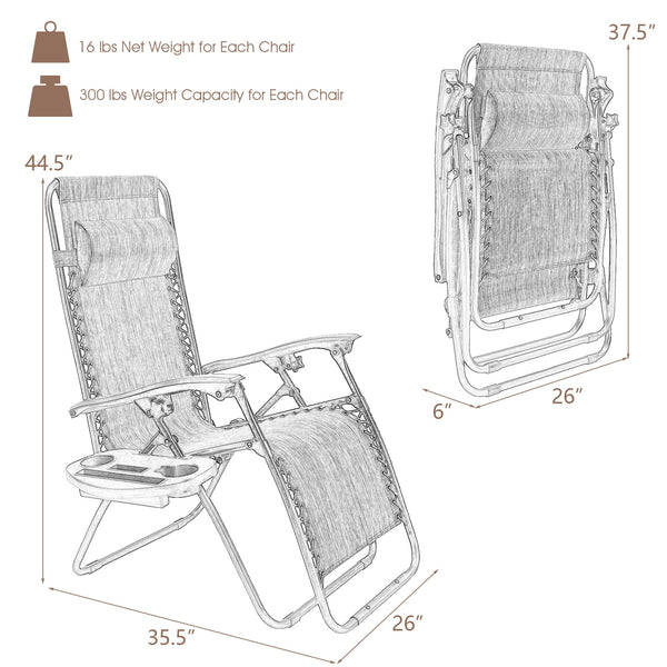 Strong double bungee ropes and rustproof frame ensure a long-time use <br>Adjustable padded pillow for both headrest and lumbar support <br>Add extra stability with reinforced triangular structure and non-slip foot pads <br>Designed with a locking system 