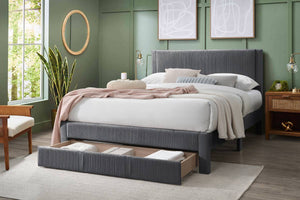 QUEEN BED W/ UNDERBED DRAWER