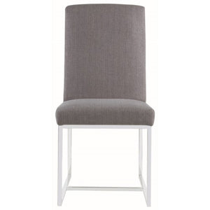 Jackson Floating Dining Chair with Chrome Base