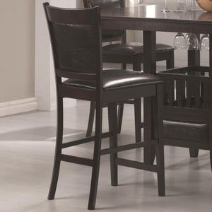 Jaden Counter Height Stool with Vinyl Padded Seat & Back