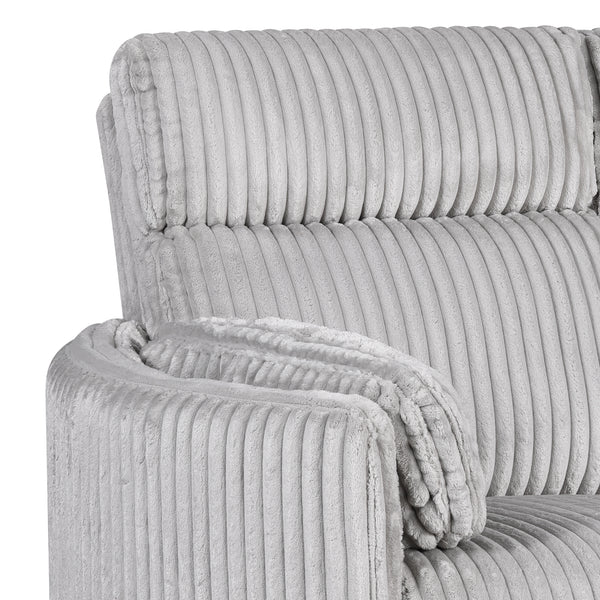 Radius - Mega Grey Power Glider Reclining Console Loveseat