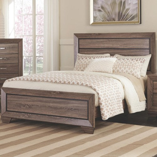 Kauffman California King Bed with Panel Design