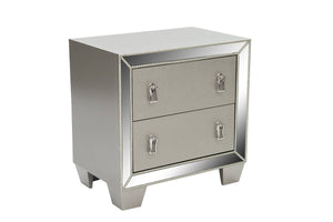 NIGHT STAND W/STAINLESS PANEL