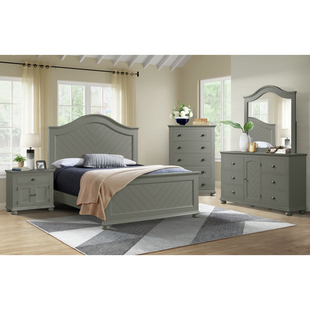 Kona 4pc Queen Bedroom Set (Bed, dresser, mirror & nightstand)