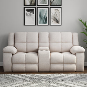 Buster - Opal Taupe Manual Console Loveseat