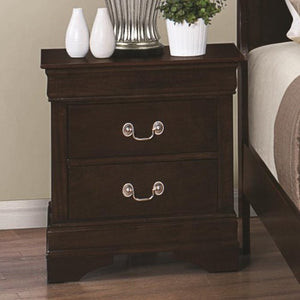 Louis Philippe 202 Night Stand with 2 Drawers
