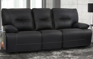 Spartacus - Black Power Reclining Sofa