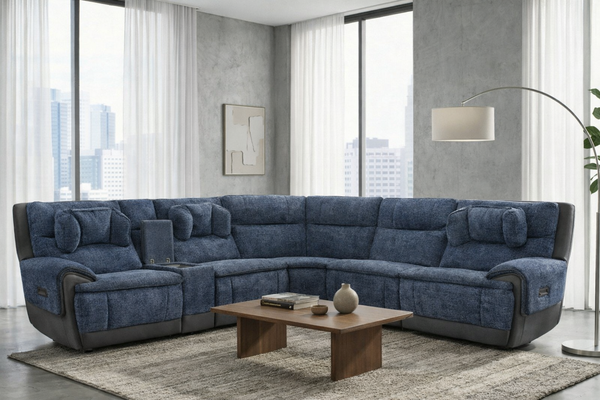 Caspian 6pc Power Sectional with Immersive Sound