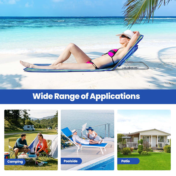 The beach chairs and table can be folded in seconds <br>Suitable for beach  camping  patio  backyard  and garden <br>The table allows you to enjoy drinks and food within reach <br>Equipped with shoulder straps and a carry bag  easy to transport <br>The ba