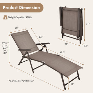 5 backrest angles and 2 footrest positions to meet various needs <br>Breathable and wearable seat fabric brings much comfort <br>Ergonomic design brings relaxation to your journey <br>Steel frame is not easy to rust and of high durability <br>Stable trian