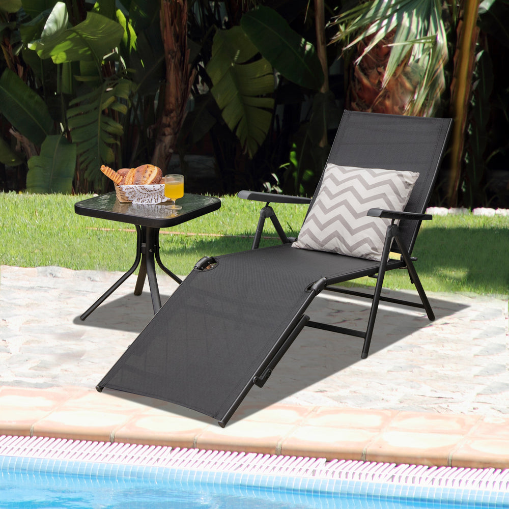 5 backrest angles and 2 footrest positions to meet various needs <br>Breathable and wearable seat fabric brings much comfort <br>Ergonomic design brings relaxation to your journey <br>Steel frame is not easy to rust and of high durability <br>Stable trian
