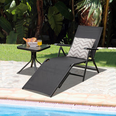 5 backrest angles and 2 footrest positions to meet various needs <br>Breathable and wearable seat fabric brings much comfort <br>Ergonomic design brings relaxation to your journey <br>Steel frame is not easy to rust and of high durability <br>Stable trian