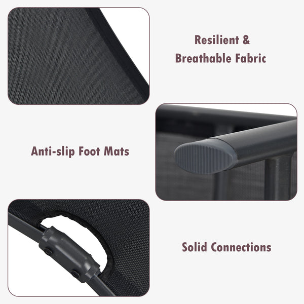 5 backrest angles and 2 footrest positions to meet various needs <br>Breathable and wearable seat fabric brings much comfort <br>Ergonomic design brings relaxation to your journey <br>Steel frame is not easy to rust and of high durability <br>Stable trian