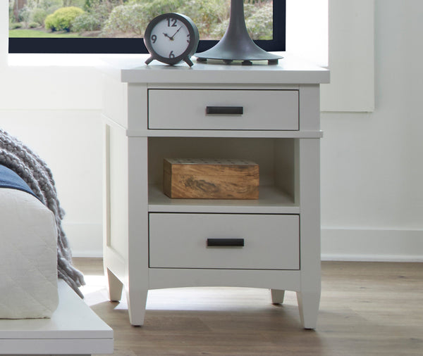 Americana Modern Bedroom 2 Drawer Nightstand