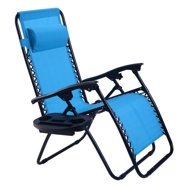 Strong double bungee ropes and rustproof frame ensure a long-time use <br>Adjustable padded pillow for both headrest and lumbar support <br>Add extra stability with reinforced triangular structure and non-slip foot pads <br>Designed with a locking system 