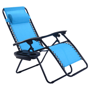 Strong double bungee ropes and rustproof frame ensure a long-time use <br>Adjustable padded pillow for both headrest and lumbar support <br>Add extra stability with reinforced triangular structure and non-slip foot pads <br>Designed with a locking system 