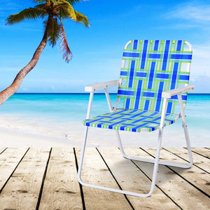 Solid and reinforced steel frame with anti-rust coating  holds up to 265 lbs <br>Made with high-quality fade resistant webbing <br>Easy to set up and no tools required <br>Portable design folds quickly and easily for simple transport and storage <br>Inclu