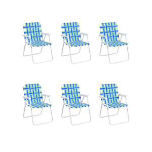 Solid and reinforced steel frame with anti-rust coating  holds up to 265 lbs <br>Made with high-quality fade resistant webbing <br>Easy to set up and no tools required <br>Portable design folds quickly and easily for simple transport and storage <br>Inclu