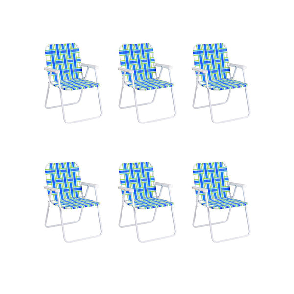 Solid and reinforced steel frame with anti-rust coating  holds up to 265 lbs <br>Made with high-quality fade resistant webbing <br>Easy to set up and no tools required <br>Portable design folds quickly and easily for simple transport and storage <br>Inclu