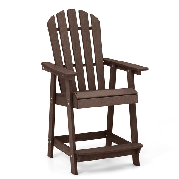 HDPE material for excellent abrasion and crack resistance<br>Elegant faux wood grain design provides natural charm<br>Wide seat and reclining backrest provides superior sitting experience <br>Armrests and footrests allows for full relaxation of elbows and